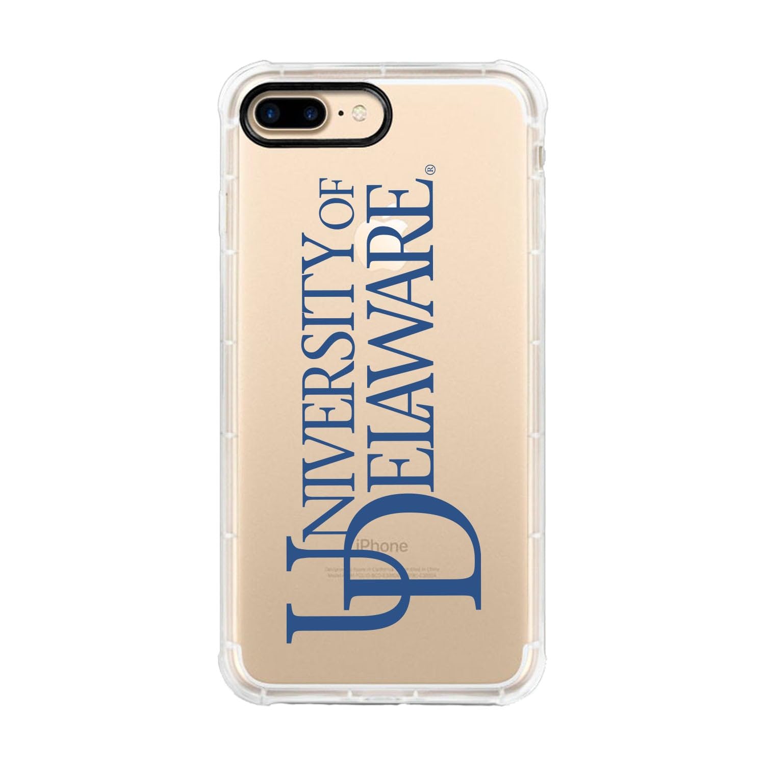 OTM Essentials Rugged Phone Case for iPhone 13 Pro Max - Shockproof Protective Cover with Reinforced Edges | University of Delaware Classic White Design | Perfect for College Students, Outdoor Activities & Daily Protection