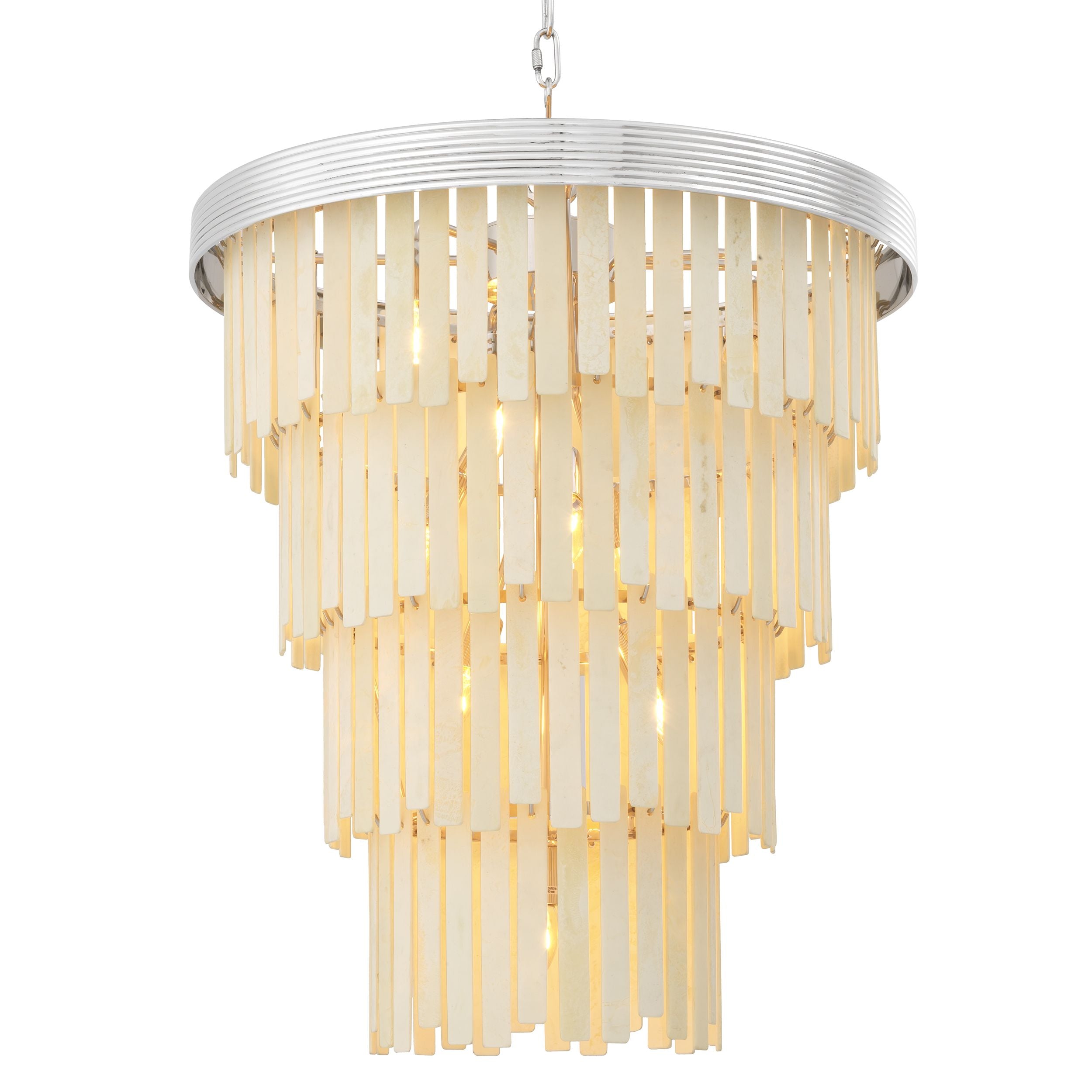 Gideon Modern Round Chandelier Lighting Fixture - Elegant Crystal Ceiling Light for Dining Room, Living Room & Bedroom Decor