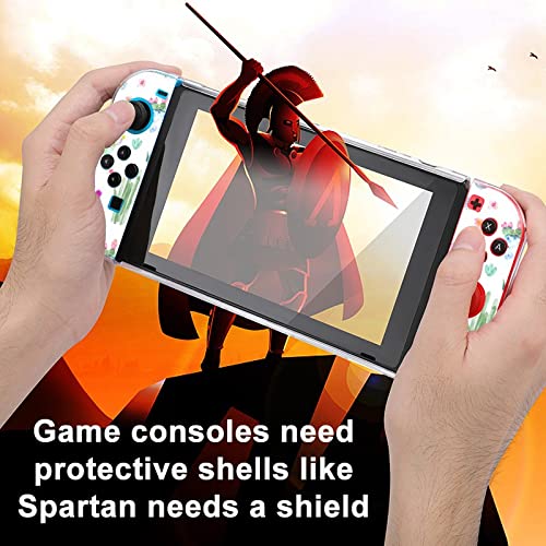 Shock-Absorption Anti-Scratch Cactus Pattern Protective Case Cover for Nintendo Switch - Perfect for Gaming, Travel & Everyday Protection