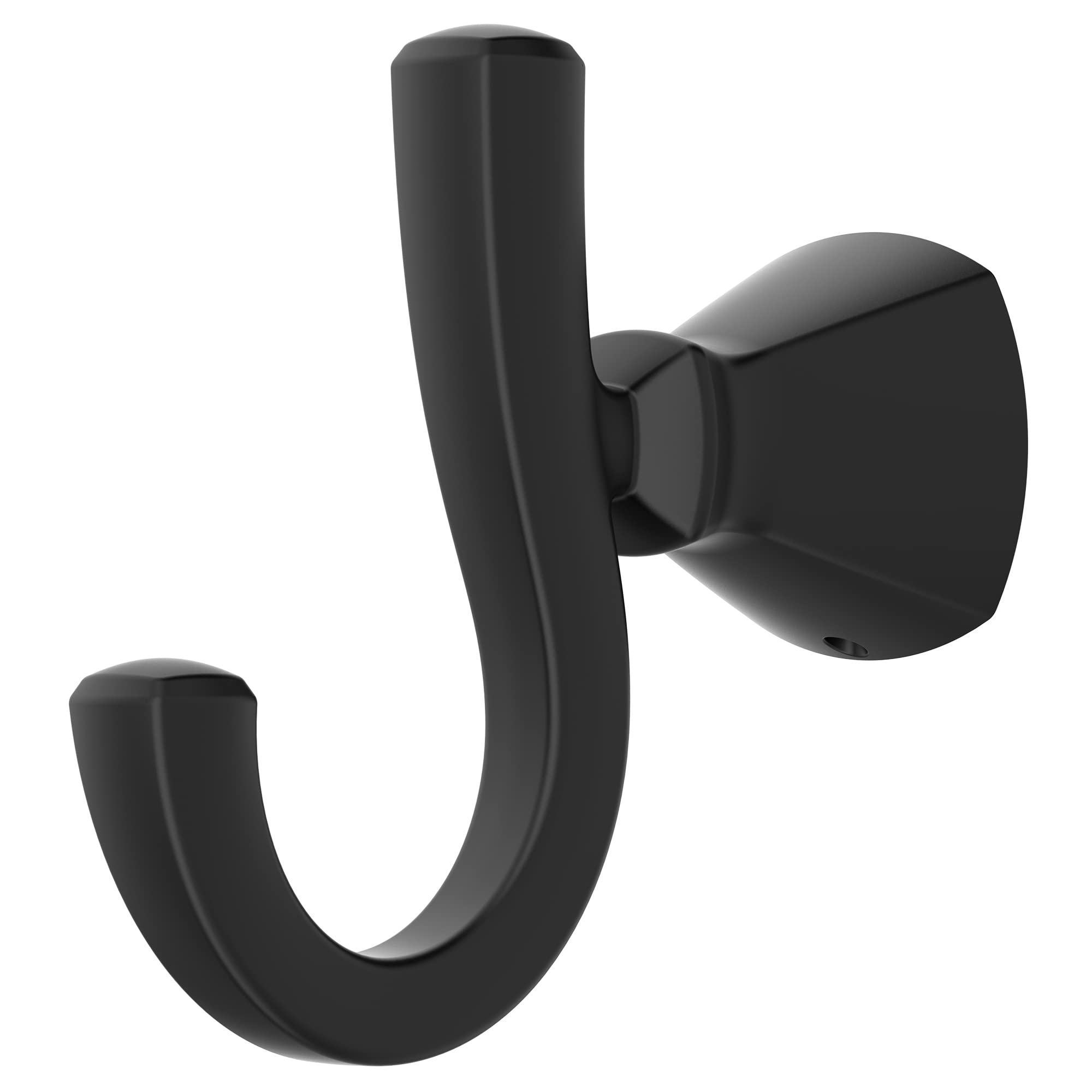 American Standard 7018210.243 Edgemere Double Robe Hook, Matte Black - Heavy Duty Bathroom Wall Hooks for Towels, Robes & Clothes - Perfect for Bathroom, Bedroom & Spa Decor