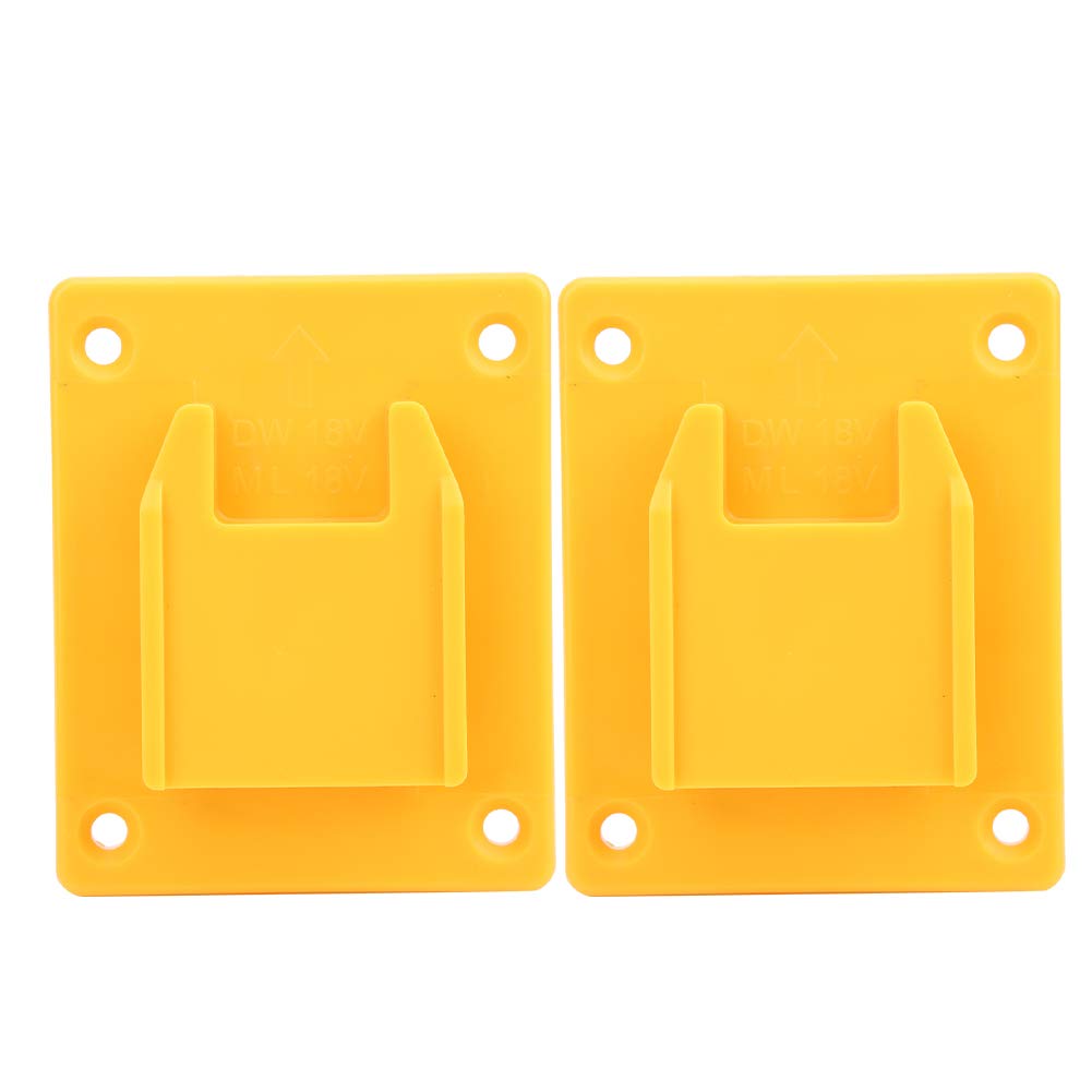 2-Pack M18 Power Tool Stand - Heavy Duty Electric Drill Holder for Milwaukee M18 Drills - Durable Yellow Drill Accessory for Workshop & Job Site Use