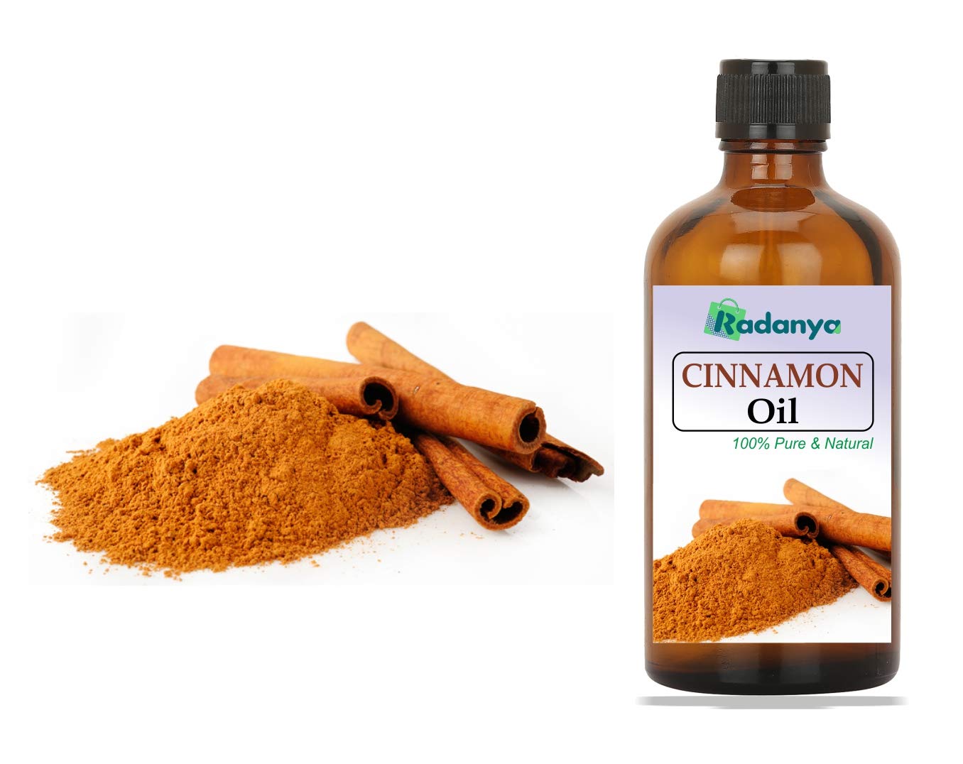 100% Pure Natural Cinnamon Essential Oil for Aromatherapy, Diffusers & Massage - 3ml to 1000ml Bottle Sizes - Perfect for Relaxation, Stress Relief & Home Fragrance