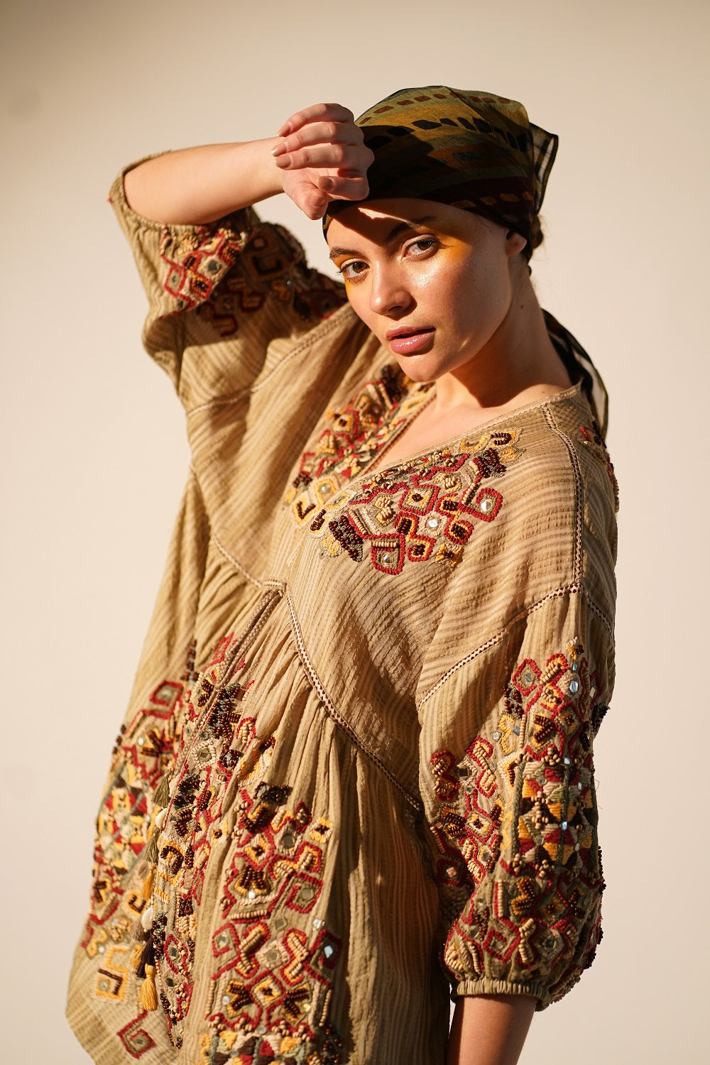 Khadi Short Dress for Women - Comfortable & Stylish Summer Casual Wear - Perfect for Beach, Vacation, and Everyday Outfits