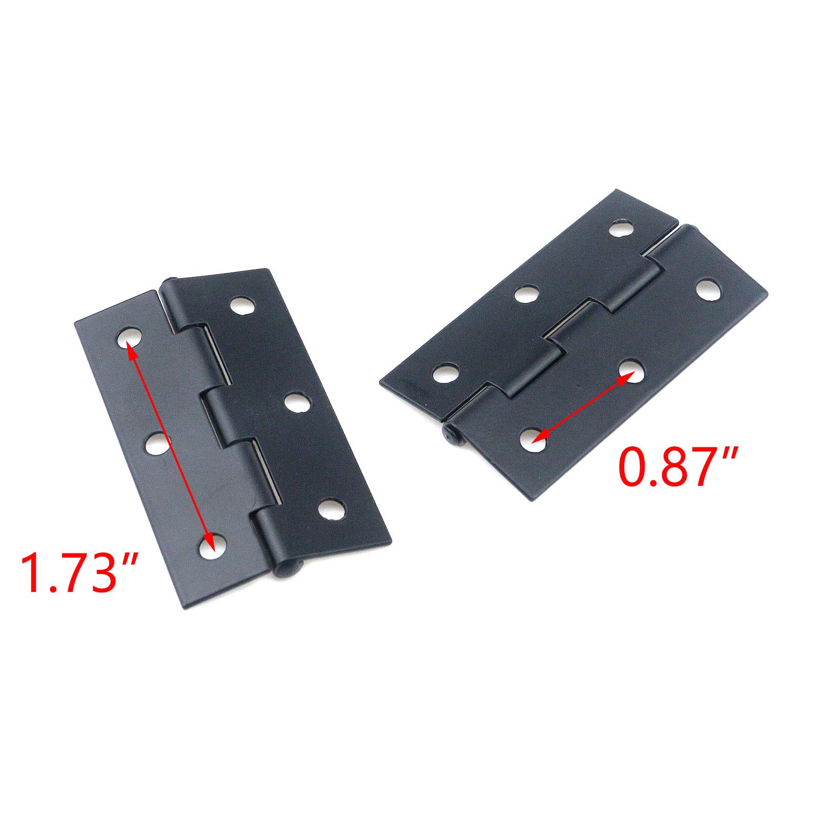 T Tulead 10PCS Black Cabinet Hinges - 2.36