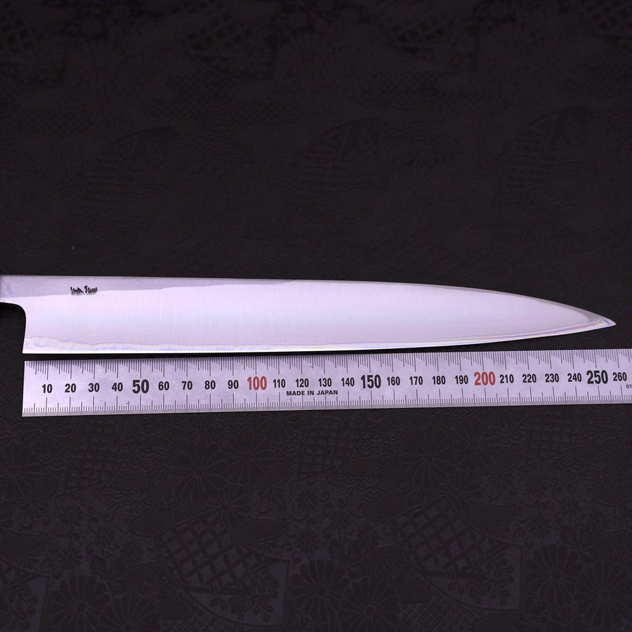 Premium Yanagiba Sushi Knife 270mm - Left Handed White Steel #1 with Buffalo Magnolia Handle - Perfect for Sushi Chefs & Japanese Cuisine Preparation