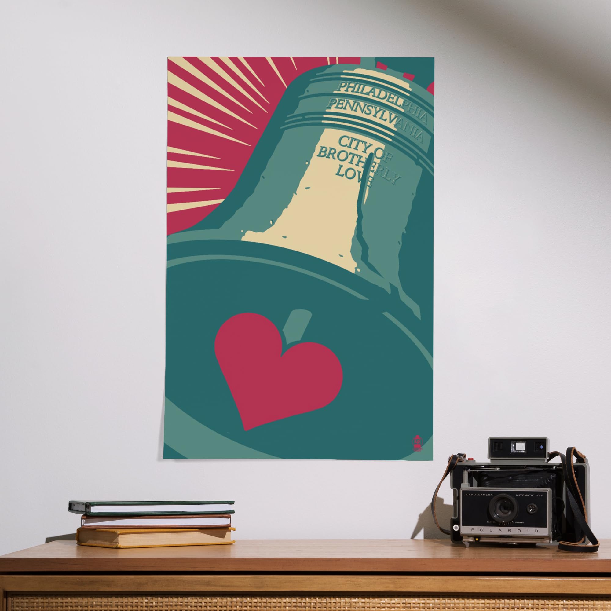 Lantern Press 16x24 Inch Giclee Art Print - Philadelphia Pennsylvania Skyline Wall Decor - City of Brotherly Love Poster for Home & Office Decor