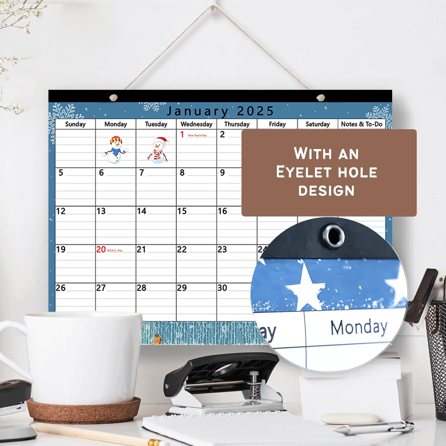 2025-2026 Magnetic Refrigerator Calendar - 17x12 Inch Large Monthly Planner for Fridge, January 2025 to December 2026 (24 Months) - Perfect for Home, Office & Kitchen Organization & Scheduling