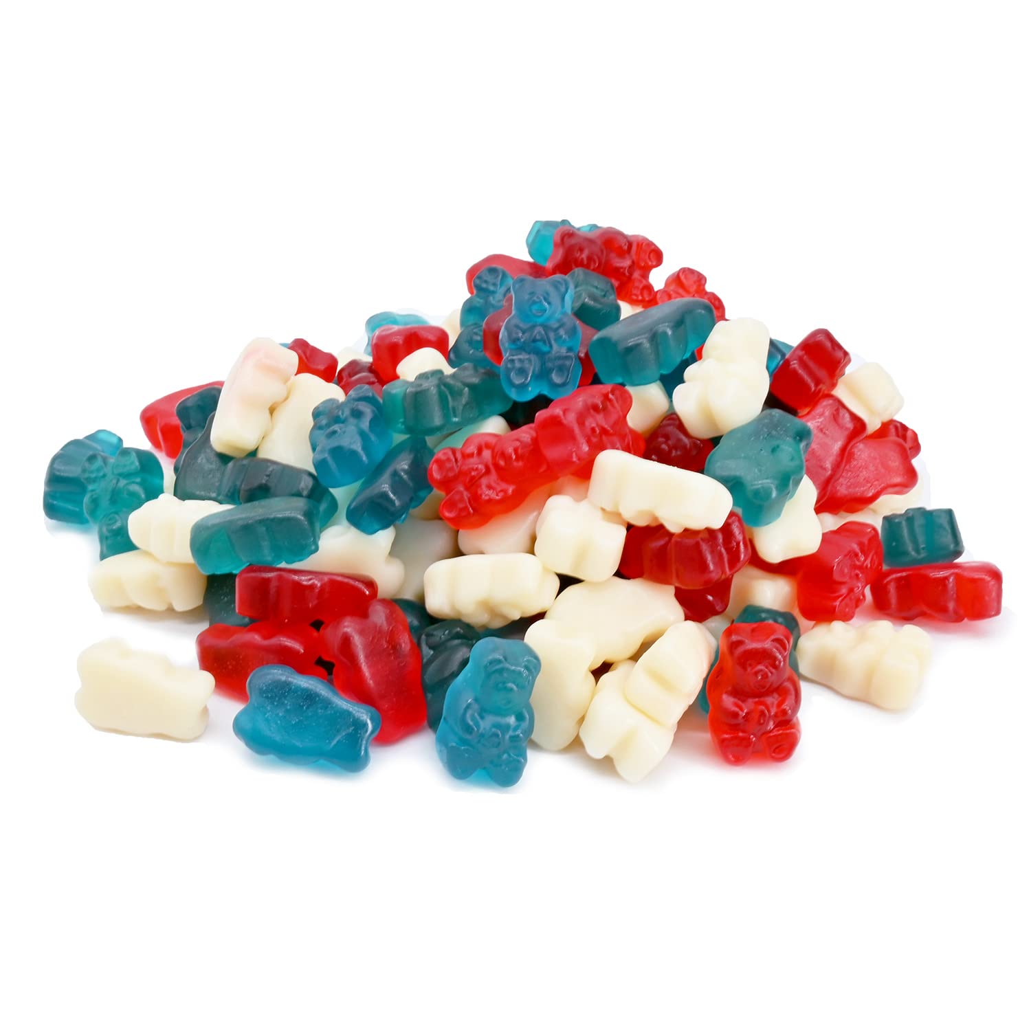 Red White & Blue Freedom Gummy Bears - Patriotic Candy Bulk 2lb Bag | Perfect for 4th of July, Memorial Day & Independence Day Celebrations