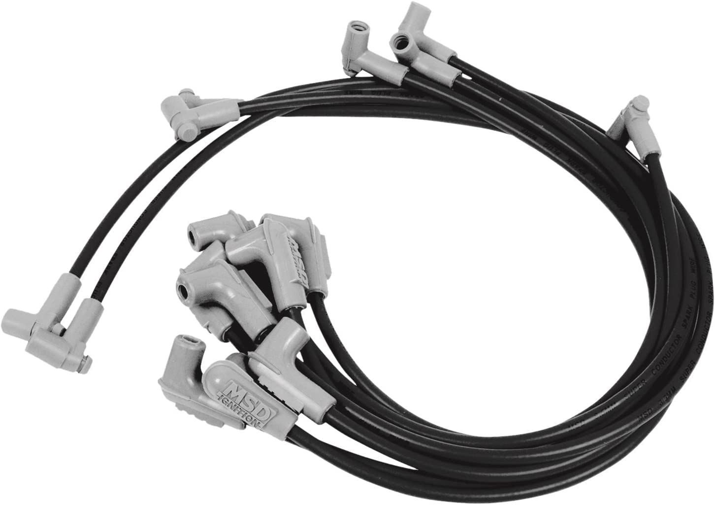 MSD 31763 Spark Plug Wire Set - High Performance Ignition Wires for Ford, Chevy, Dodge - Perfect for Racing, Off-Road & Daily Driving