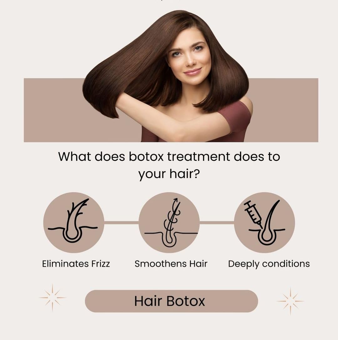 Kress Ultimate Hair Treatment Kit: Btox Shampoo, Conditioner & Hair Protein for Deep Repair & Smoothness - 4pc Set (300ml) | Salon-Quality Hair Care for Damaged, Frizzy & Color-Treated Hair at Home