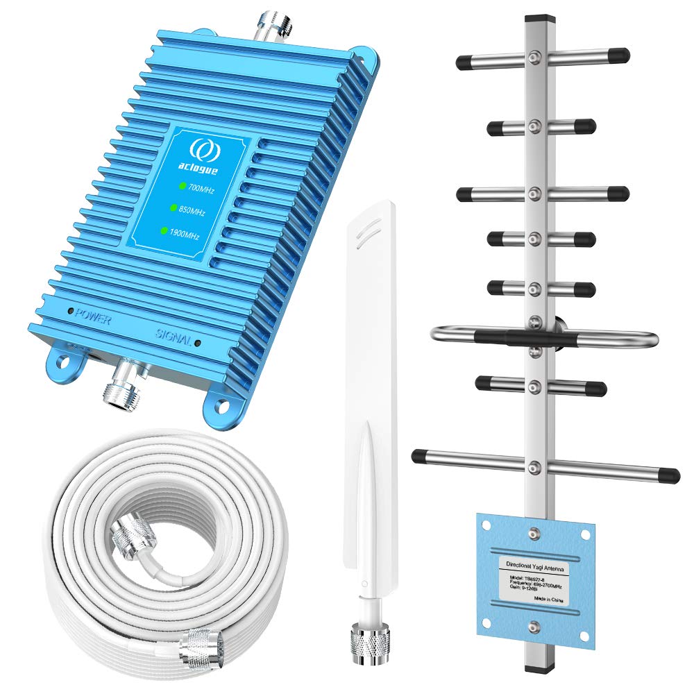 5G/4G/3G/2G Cell Phone Signal Booster Amplifier for Home - Supports Verizon, AT&T, Straight Talk, US Cellular, Cricket, Sprint & MetroPCS - Covers 4000 Sq.Ft - Enhances Bands 2/5/13/25 - Perfect for Basements, Rural Areas & Large Homes