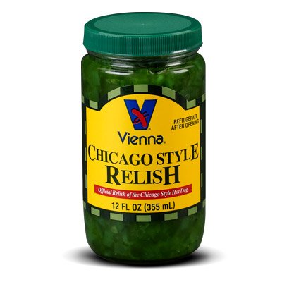 Original Vienna Chicago Style Relish - 12 Pack (12 Oz Each) | Authentic Flavor for Hot Dogs & Sandwiches | Bulk Savings for BBQs & Parties