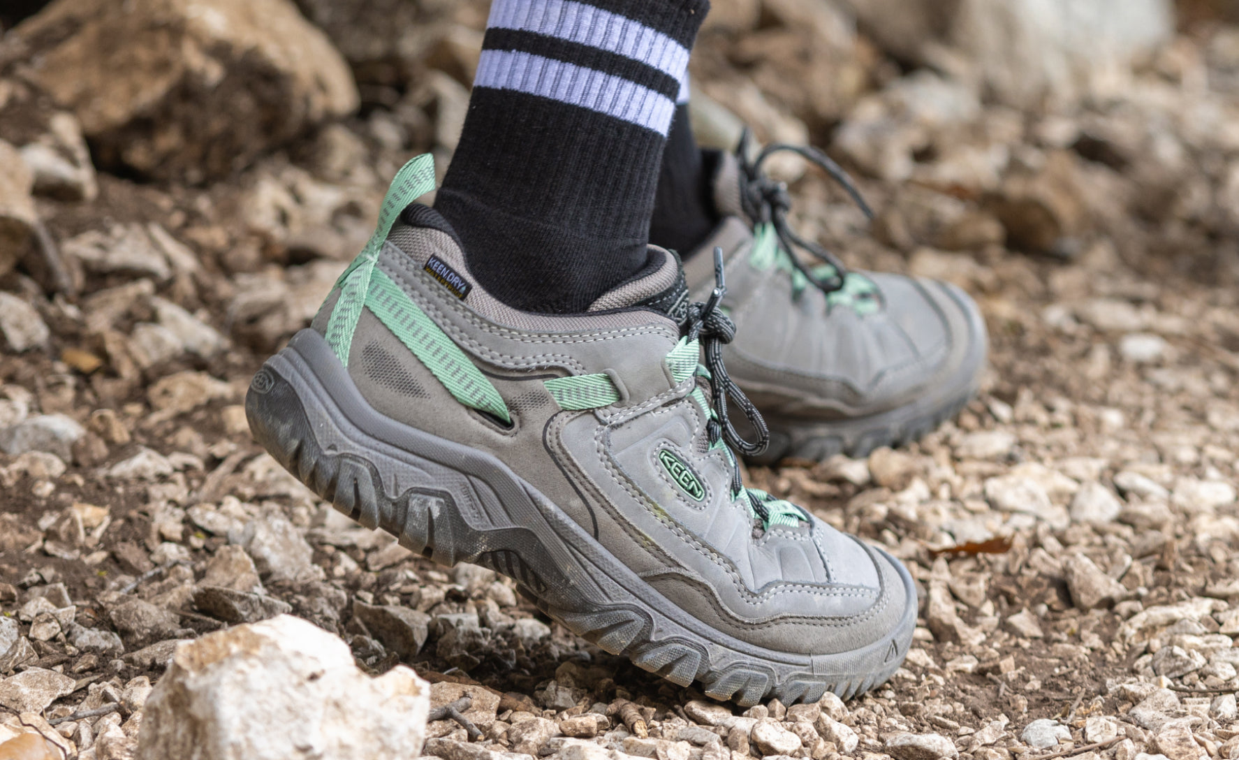 Women's Targhee IV Waterproof Hiking Shoes - Alloy/Granite Green | Lightweight Trail Running & Outdoor Adventure Footwear for Hiking, Camping & Backpacking