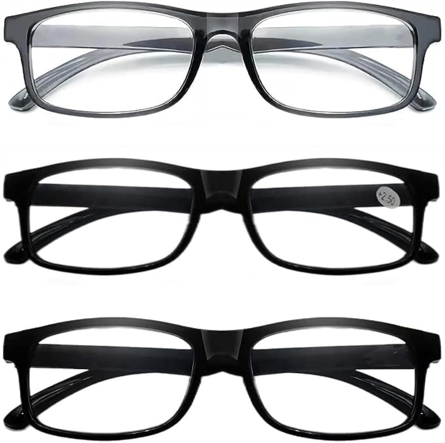 Anti-Blue Light Reading Glasses for Men - HD Vision, Anti-Fatigue, Stylish & Comfortable Eyewear for Middle-Aged & Seniors - Perfect for Office Work, Computer Use & Reading Books