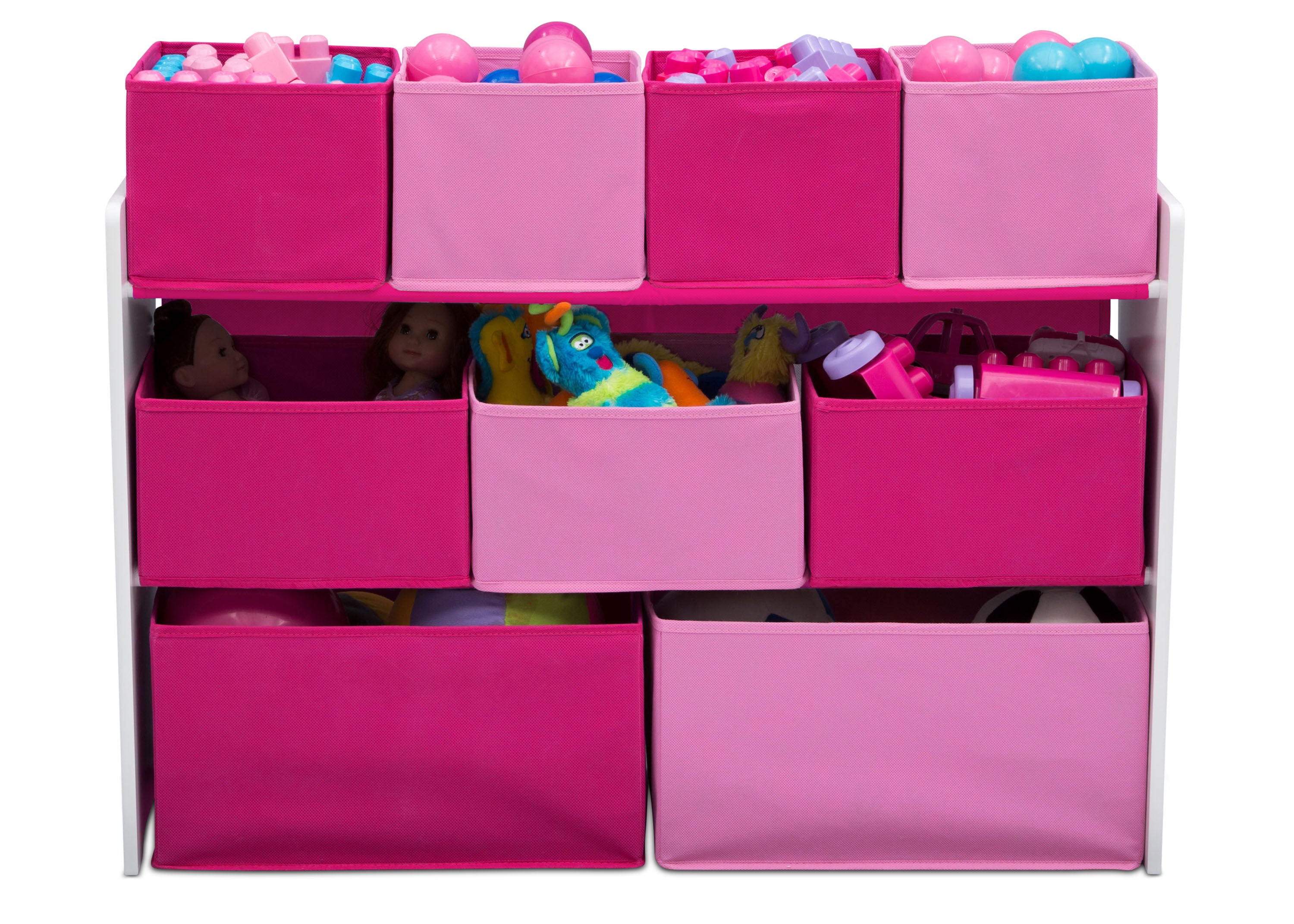 Deluxe Multi Bin Toy Organizer with Storage Bins - Kids Room Organization Solution for Toys, Books & Crafts - Perfect for Playrooms, Daycares & Home Storage