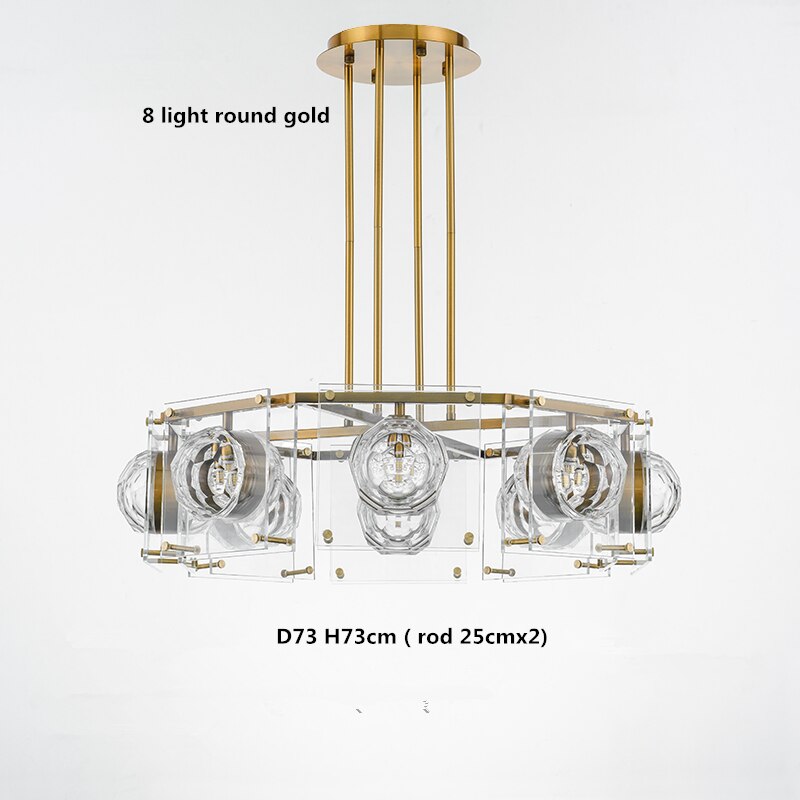 Crystal Ball Chandelier - Elegant Kitchen Island Pendant Lighting for Modern Dining Room & Home Decor