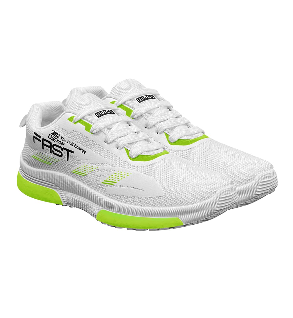 BRUTON Men's White Walking Shoes - Lightweight Comfortable Sneakers for Walking, Yoga & Casual Wear - Perfect for Men & Boys | Gym, Workout, Travel & Everyday Use