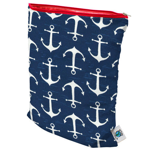 Planet Wise Medium Wet Bag - Reusable Waterproof Pouch for Diapers, Swimsuits & Gym Clothes - Perfect for Daycare, Beach & Travel