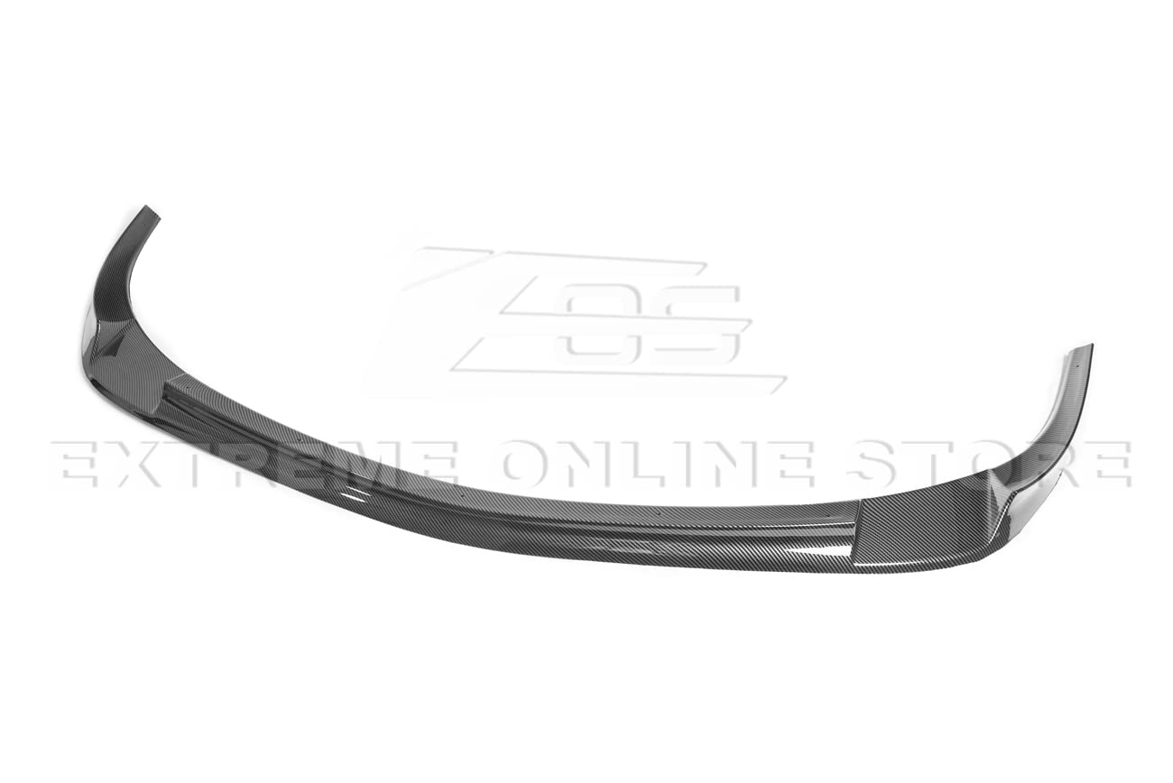2005-2013 Chevrolet Corvette C6 Base & ZR1 Style Front Bumper Lower Lip Splitter - ABS Plastic Hydro-Dipped Carbon Fiber | Aerodynamic Upgrade for Enhanced Performance & Aggressive Look | Perfect for Car Shows, Racing & Street Style
