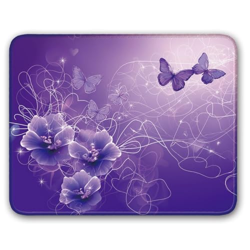 Purple Butterflies and Flower 2409