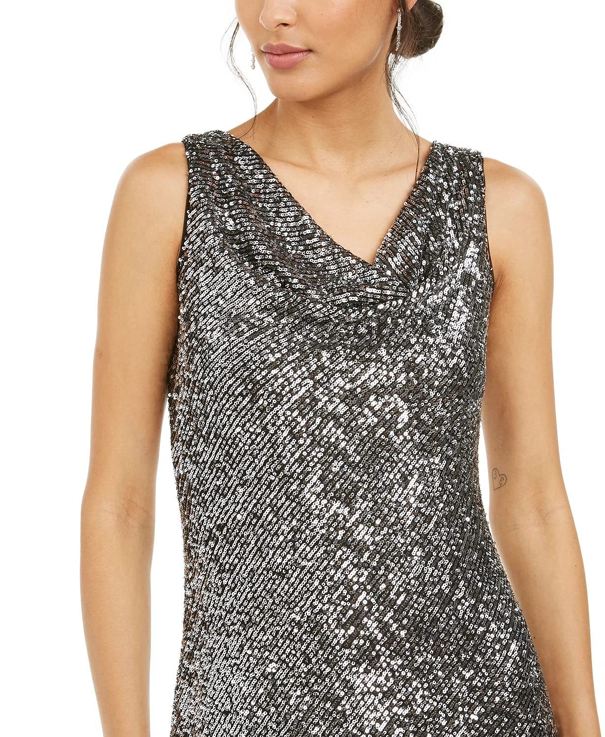 Taylor Women's Sleeveless Cowl Neck Sequin Party Dress - Elegant Evening Gown for Cocktail Parties, Prom, Wedding Guest & Special Occasions