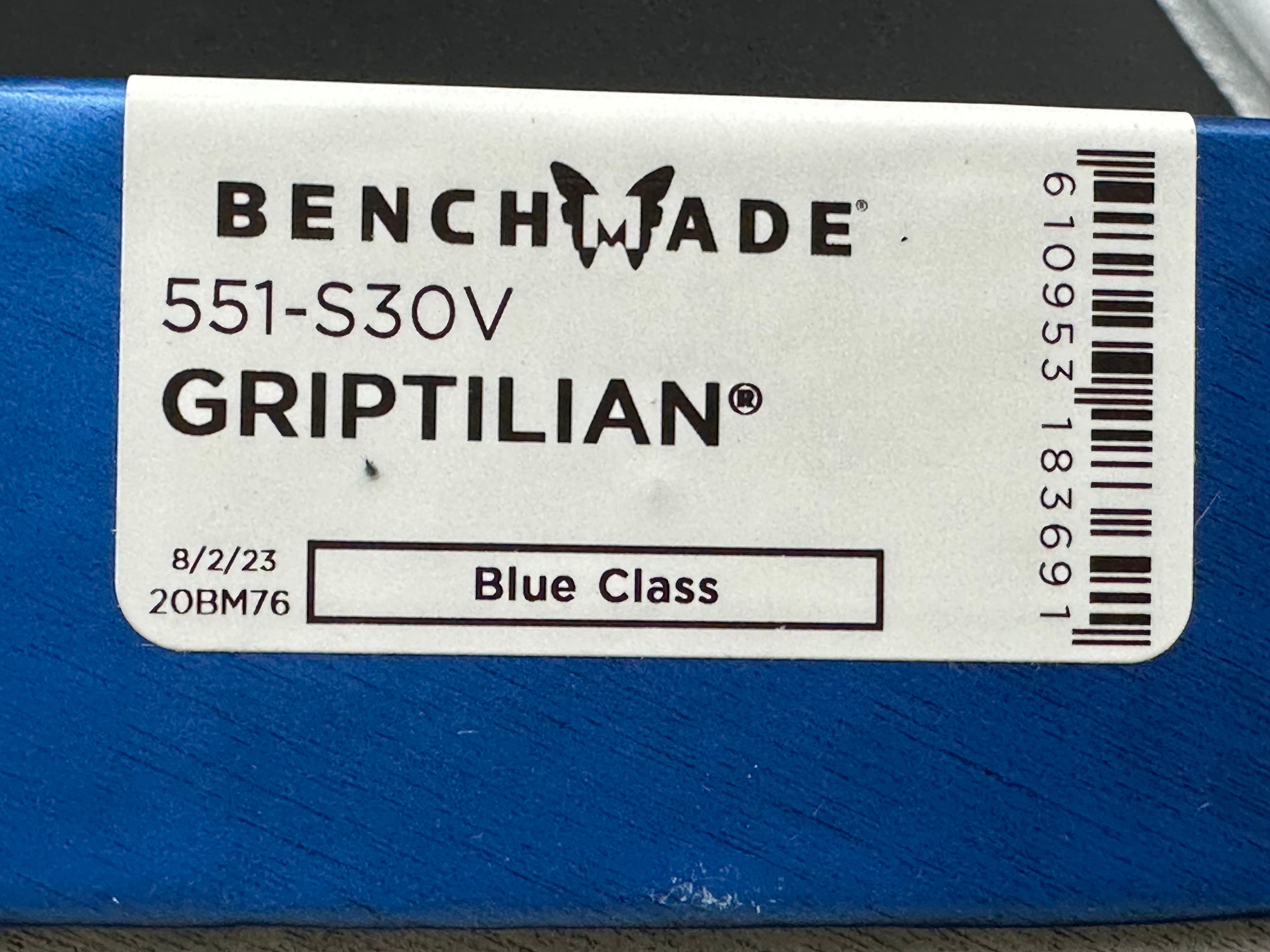 Benchmade Griptilian Folding Knife - 3.45