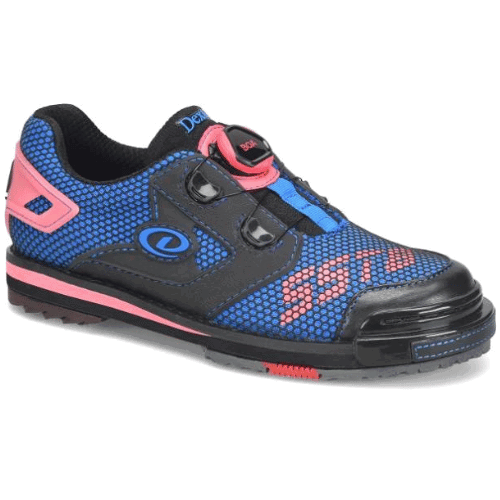 Dexter Women's SST 8 Power Frame BOA Bowling Shoes - Black/Blue/Pink - Lightweight & Comfortable for Competitive Bowling & League Play