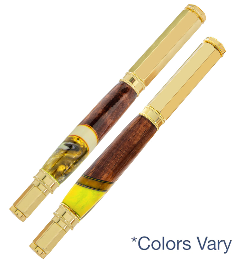 Premium Magnetic Koa Wood Rollerball Pen with Exquisite Inlay - Perfect for Business Gifts, Office Use & Luxury Writing Experience