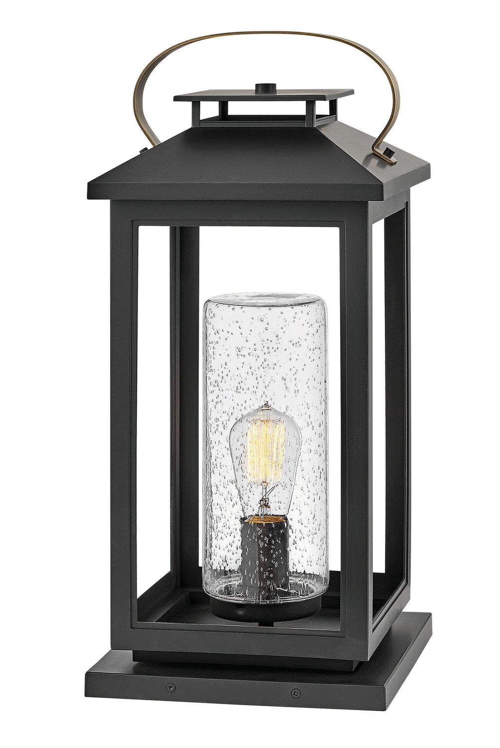 Atwater Black LED Pier Mount Light - Durable Waterproof Marine Lighting for Docks, Piers & Boat Ramps