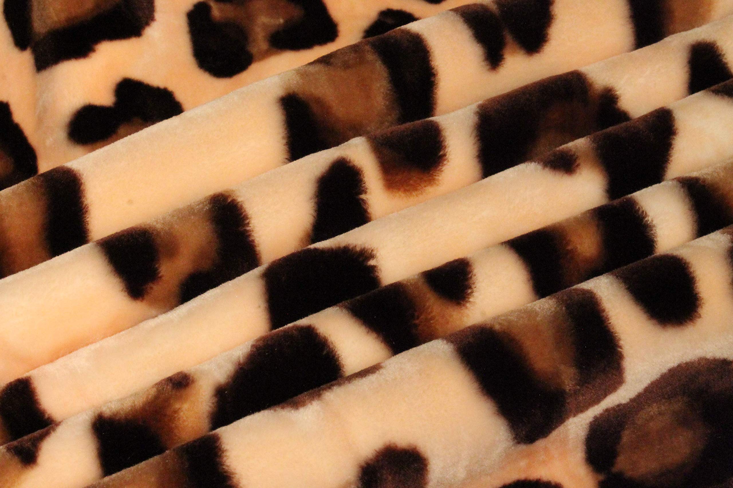 Solaron Queen Size Leopard Print Korean Mink Blanket - Ultra Soft & Warm Luxury Throw for Bed, Couch, and Home Decor