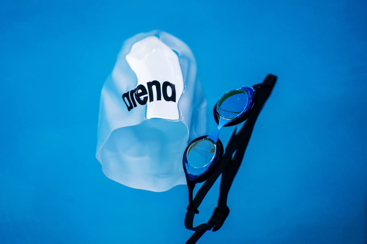 ARENA Unisex Adult Cobra Swipe Anti-Fog Racing Swim Goggles - Polycarbonate Mirror/Non-Mirror Lens, Hydrodynamic Design - Perfect for Competitive Swimming, Triathlons & Pool Training