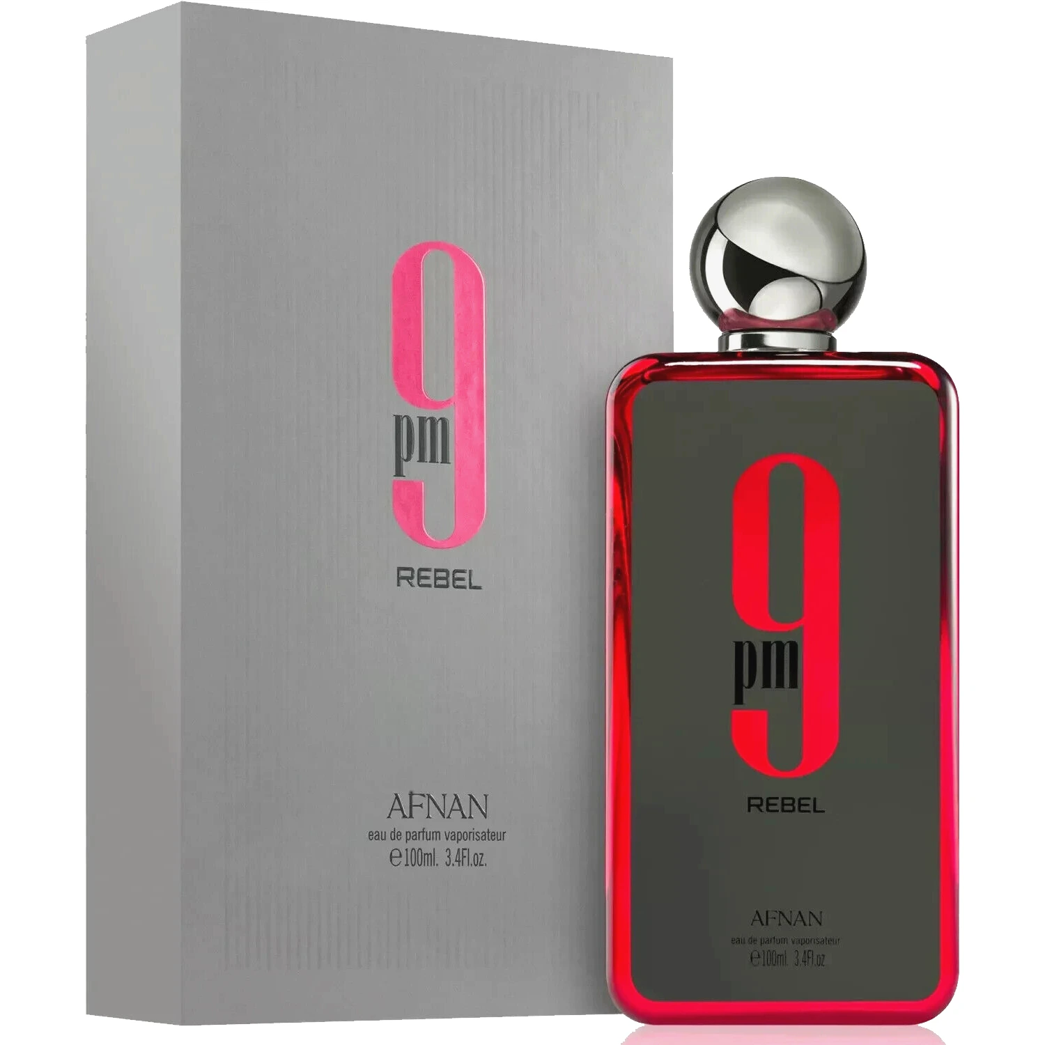 9 PM Rebel 3.4oz Eau de Parfum for Men & Women - Long-Lasting Unisex Fragrance for Date Night & Special Occasions