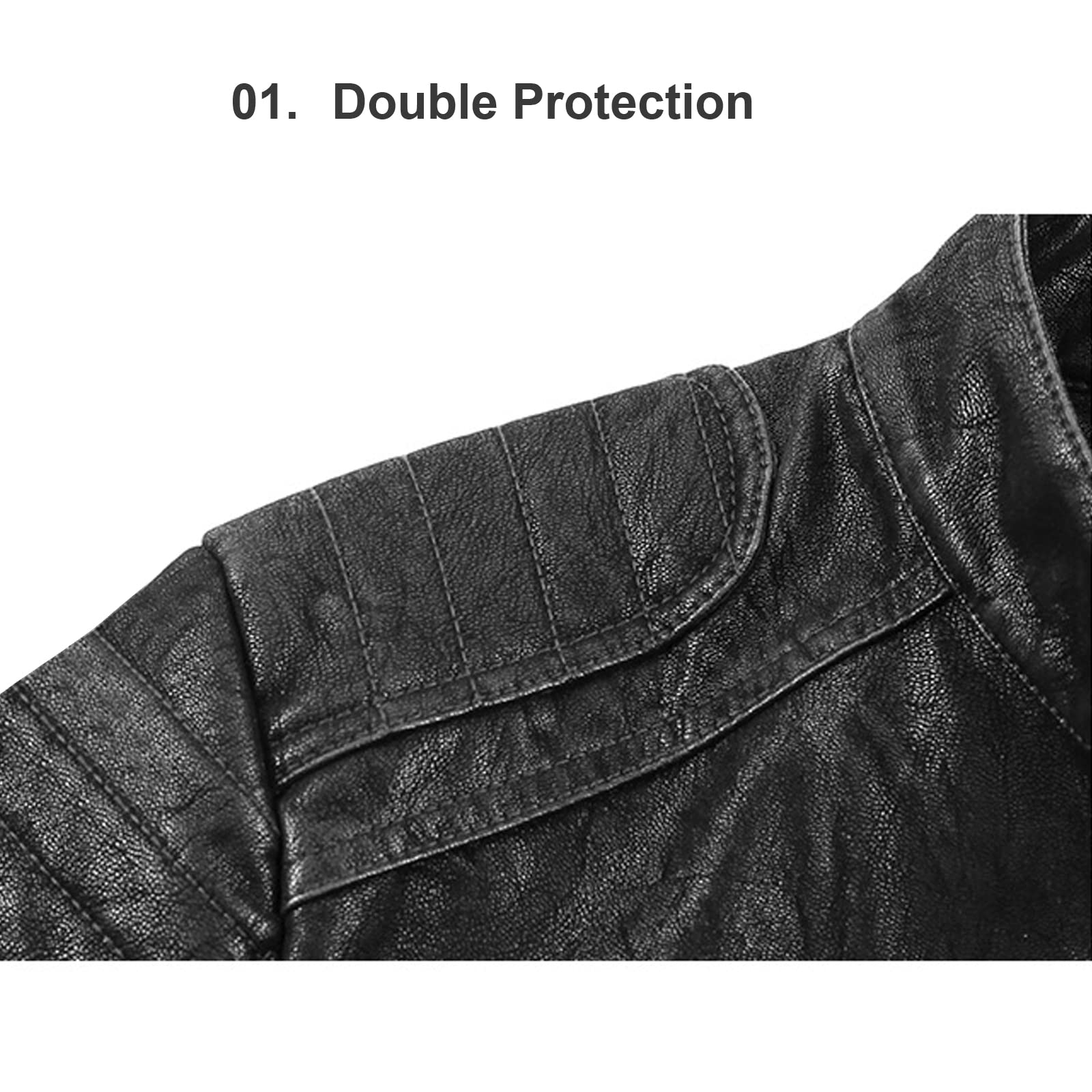 Men's Vintage Biker Jacket - PU Faux Leather Motorcycle Jacket with Stand Collar & Zip-Up | Casual Riding & Outdoor Fashion