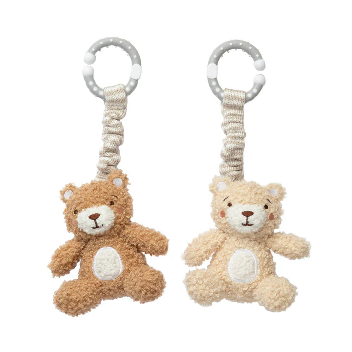 Soft Cuddle Bears Stroller Toys for Babies - Adorable Plush Hanging Toys for Prams, Strollers, and Car Seats - Perfect for Soothing and Entertaining Infants On-the-Go