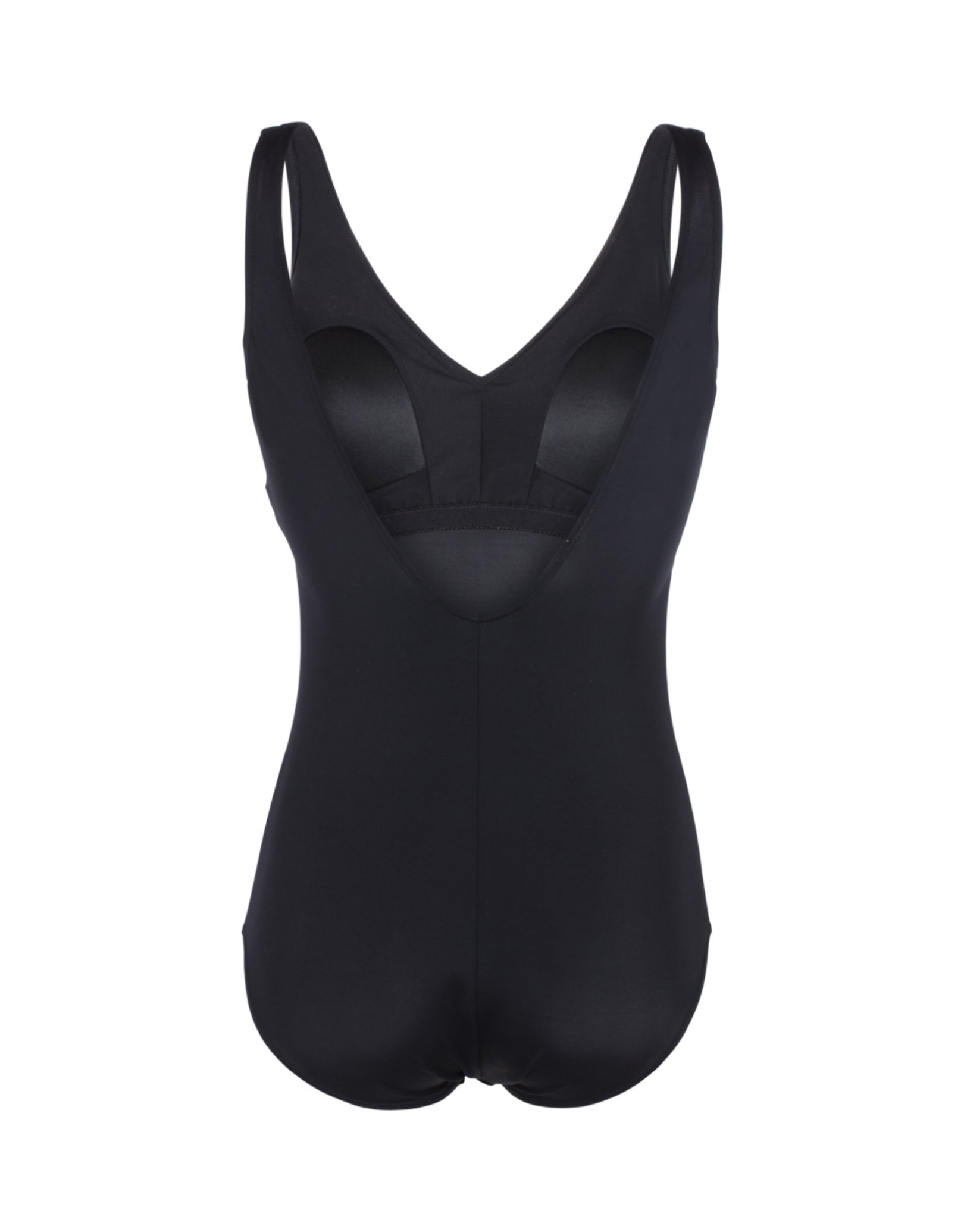 Classic V Back Swimsuit for Women - Sexy One Piece Bathing Suit Black - Perfect for Beach, Pool & Summer Vacations