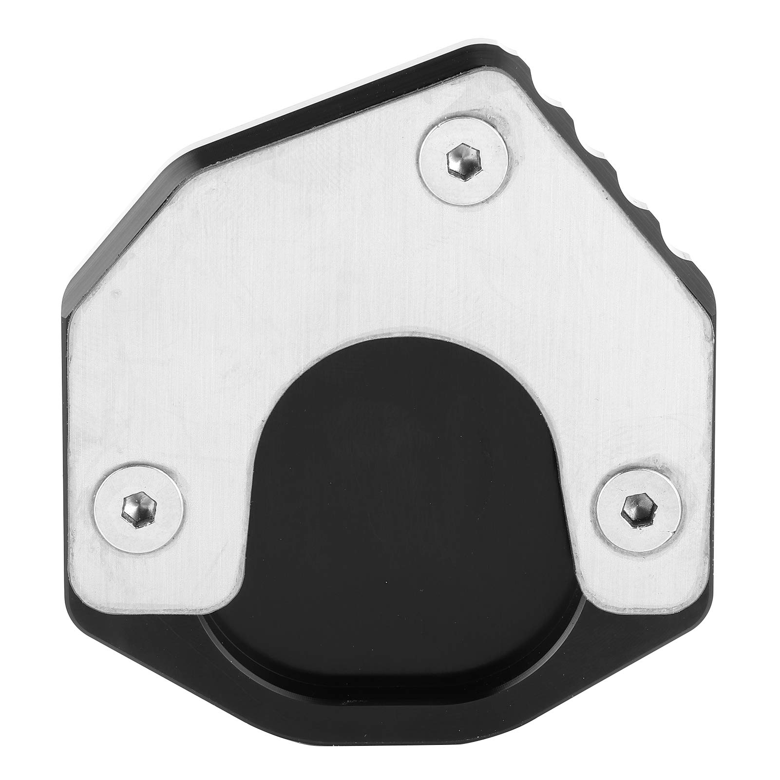 Qiilu Motorcycle Kickstand Extension Pad - Enlarged Plate Pad KSP-135-BLK Compatible with Suzuki DRZ400S/E DRZ400SM 2000-2020 - Perfect for Off-Road, Parking & Uneven Surfaces
