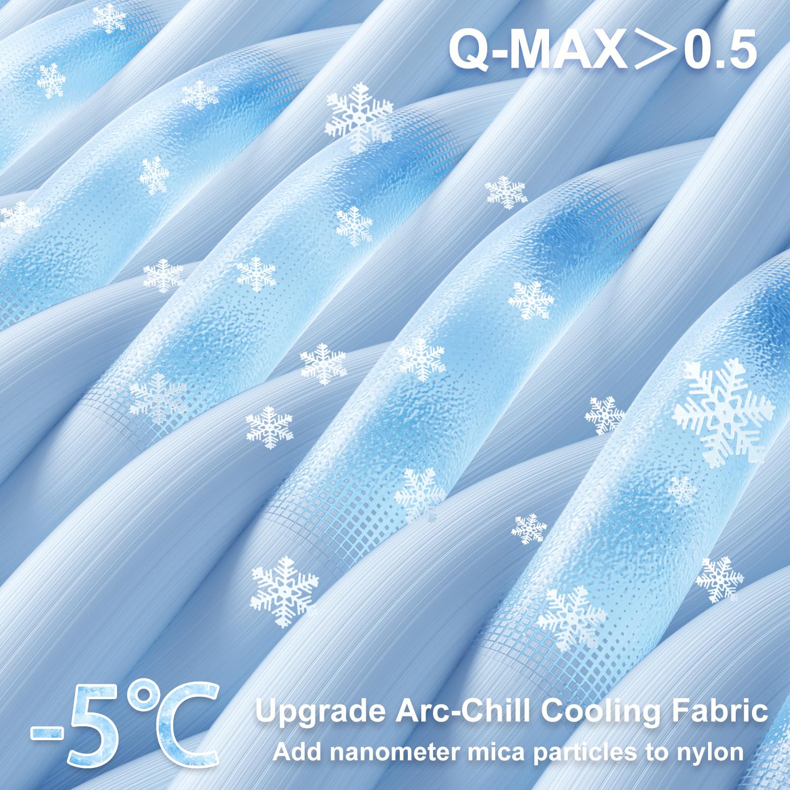 Arc-Chill Q-Max Cooling Fitted Sheet Twin Size - Ultra-Cool & Breathable 16