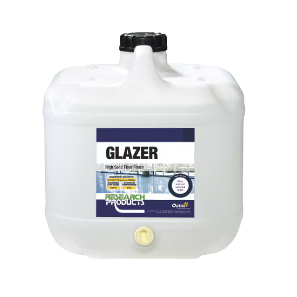 Oates Glazer Solid Floor Sealer - High-Performance Waterproof Wood & Concrete Sealer for Indoor/Outdoor Use - Ideal for Decks, Basements, Garages & Patios