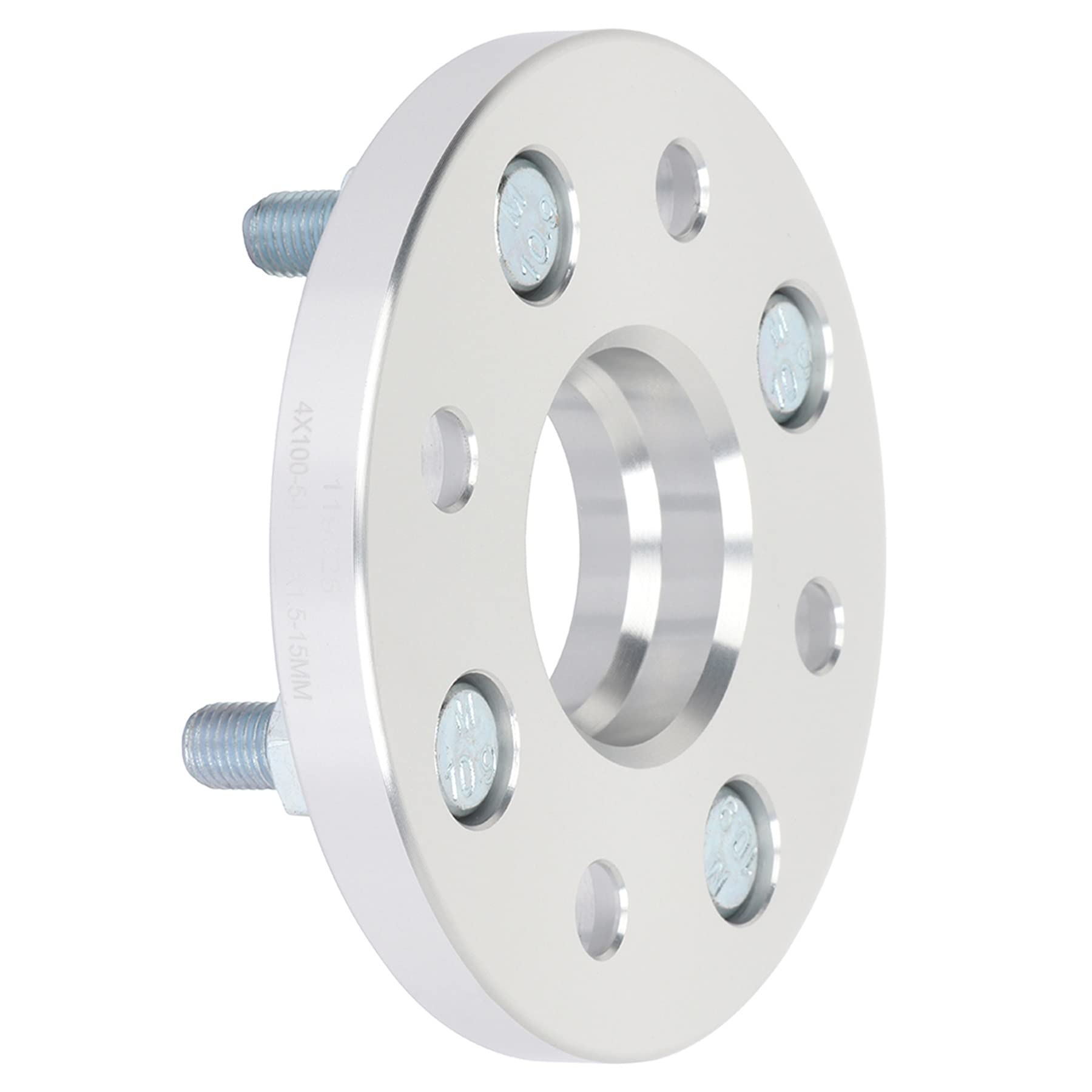 4x100 12x1.5 54.1 15mm Wheel Spacers Adapters - 4 Lug Compatible with Toyota Corolla, Echo, MR2 Spyder & Mazda Protege - Improve Handling & Stance for Street & Track Performance