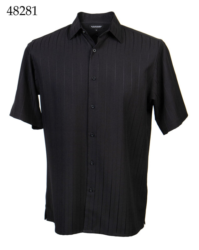 Bassiri Men's Casual Short Sleeve Shirt 48281 - Comfortable Breathable Button Down Shirt for Summer, Office, and Outdoor Activities