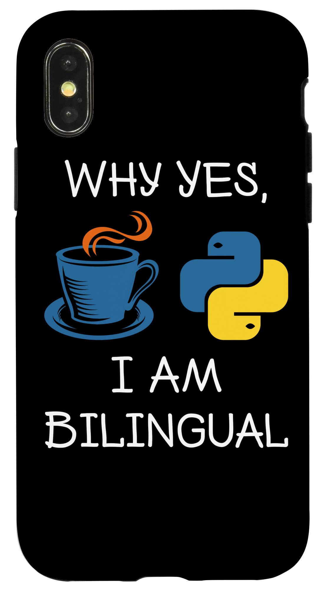 Funny Programming Gift iPhone X/XS Case - Perfect for Computer Programmers, Coders & Tech Enthusiasts - Great for Office, Work & Daily Use