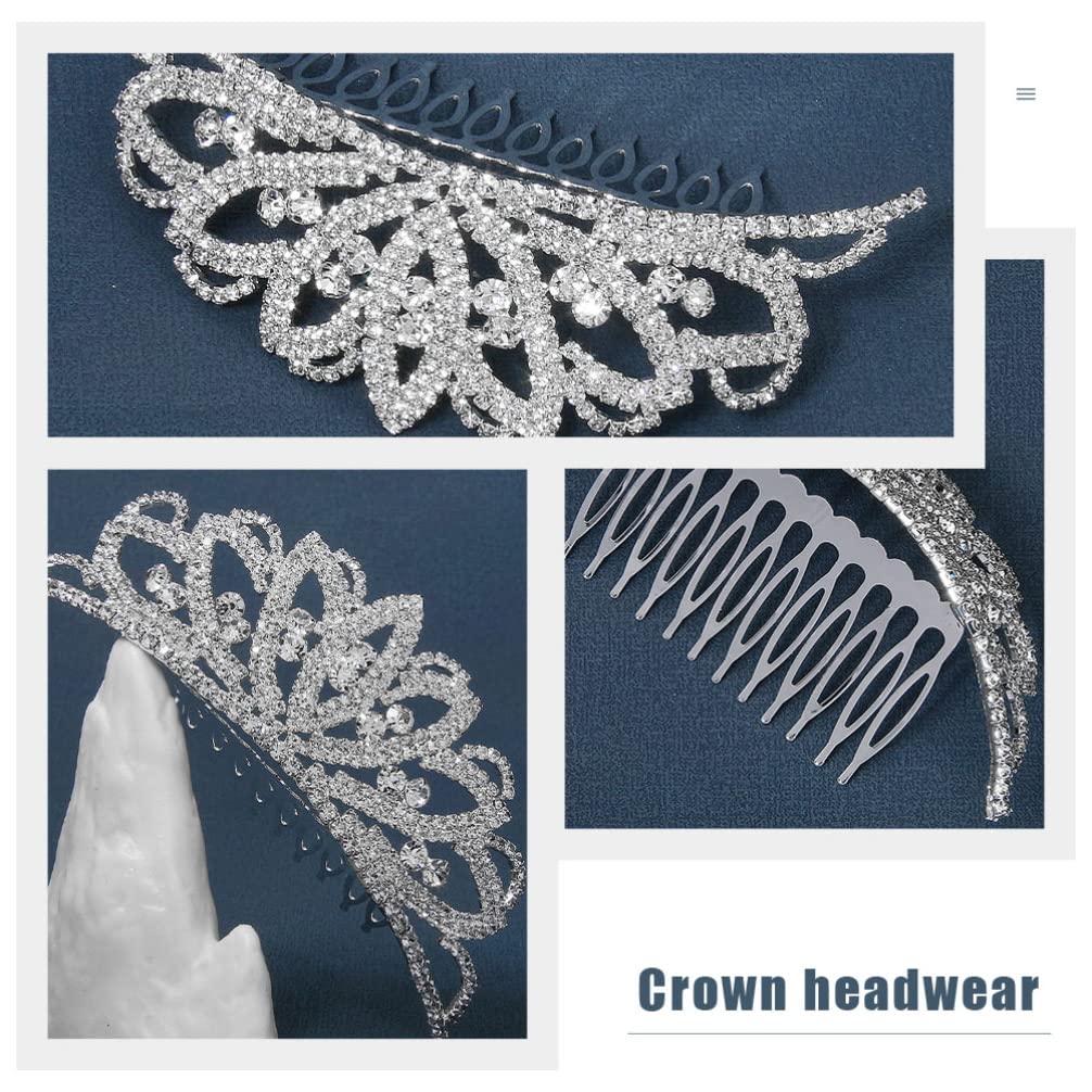 FOMIYES Princess Tiara for Girls - Kids Wedding Bridal Hair Jewelry Headpiece with Pearls & Rhinestones | Perfect for Birthday Parties, Pageants, Dress-Up & Special Occasions