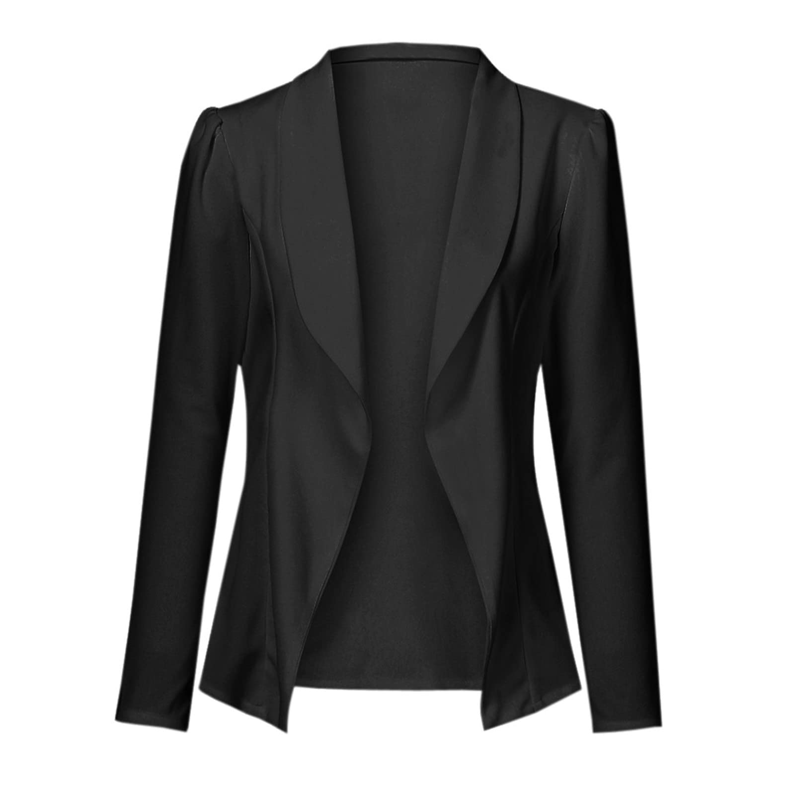 Women's Lightweight Cardigan Jacket - Casual Open Front Blazer for Work & Daily Wear