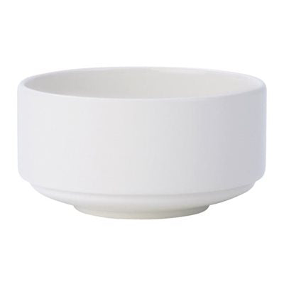 Villeroy & Boch Affinity 11.5 Oz Stackable Soup Cup Set of 6 - Premium White Porcelain Bowls for Soup, Cereal, Dessert - Perfect for Dining, Entertaining & Everyday Use