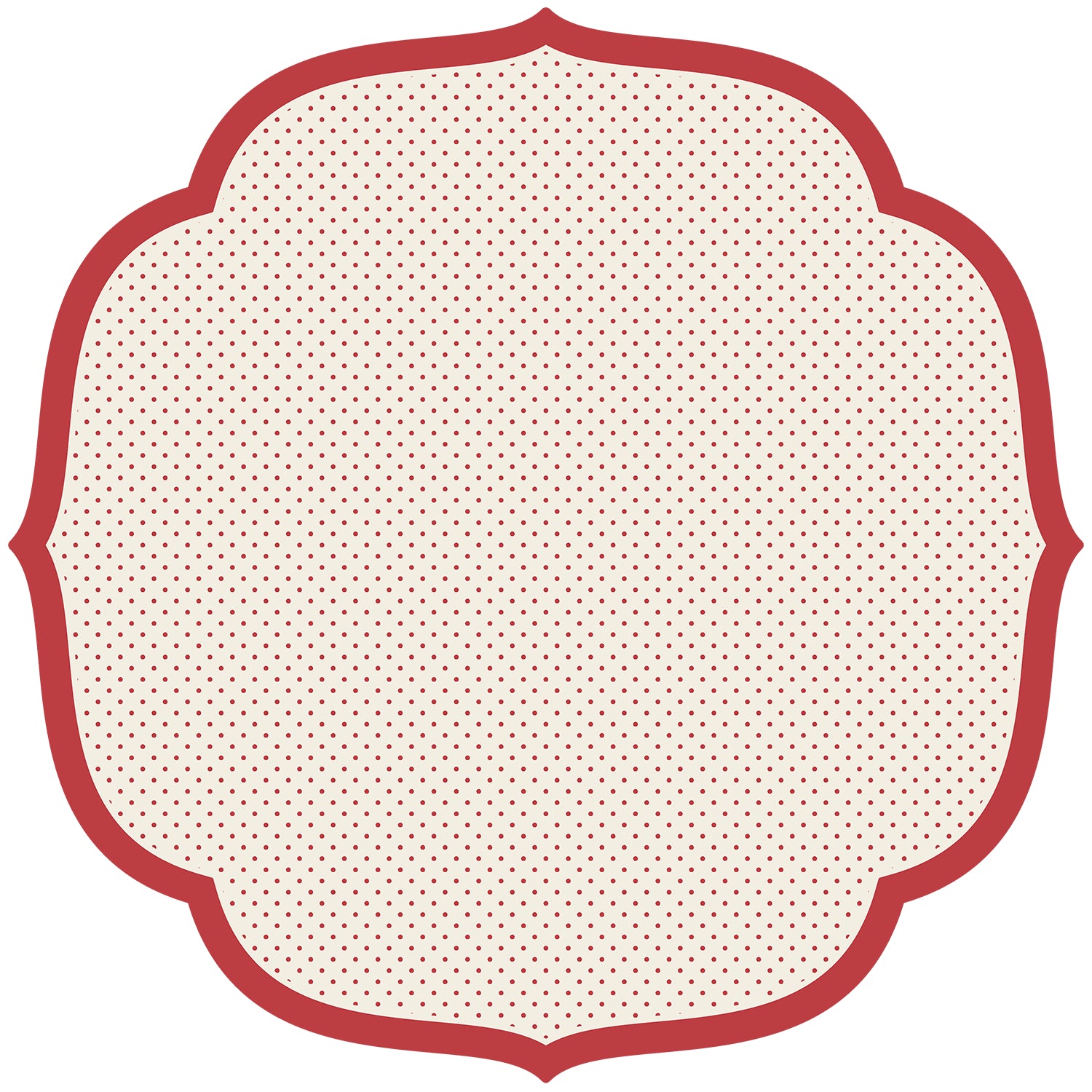 Red Swiss Dot Die-Cut Placemats - Elegant Table Setting for Dining, Parties & Home Decor