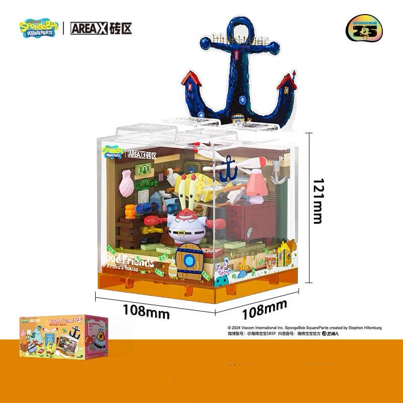 SpongeBob SquarePants Good Friends 2.0 Collectible Box Set - Cartoon Character Figures for Kids & Adults - Perfect for Display, Gifts, and TV Show Fans Collection