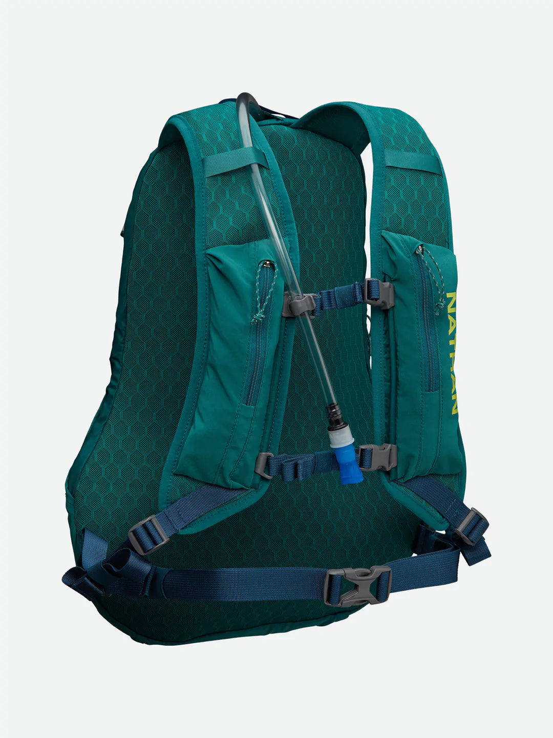 10L Hydration Backpack for Hiking, Running & Biking - Lightweight & Durable Crossover Water Bladder Pack (Storm Green/Lime) - Perfect for Outdoor Adventures, Sports & Travel