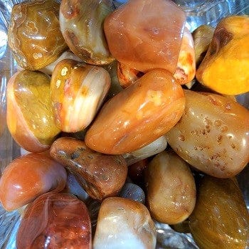 Natural Carnelian Tumbled Pocket Stone - Healing Crystal for Stress Relief & Positive Energy - Perfect for Meditation, Home Decor & Jewelry Making