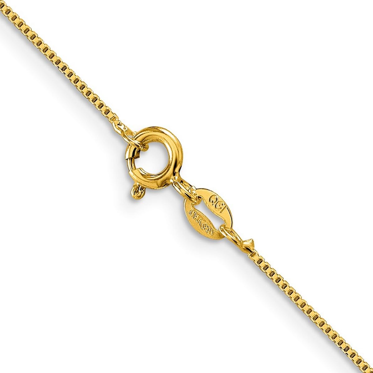 925 Sterling Silver Box Chain Necklace for Women & Men - Durable Pink Silver Jewelry in 16