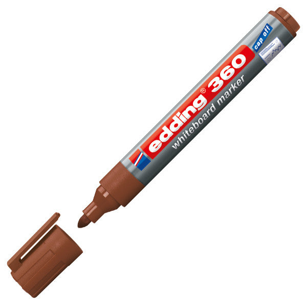 edding 360 Whiteboard Marker - Dry Erase Markers for Whiteboards, Glass & Non-Porous Surfaces - Ideal for Office, Classroom & Home Use